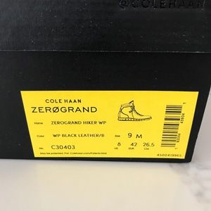 Cole Haan Black ZeroGrand Hiker Size 9